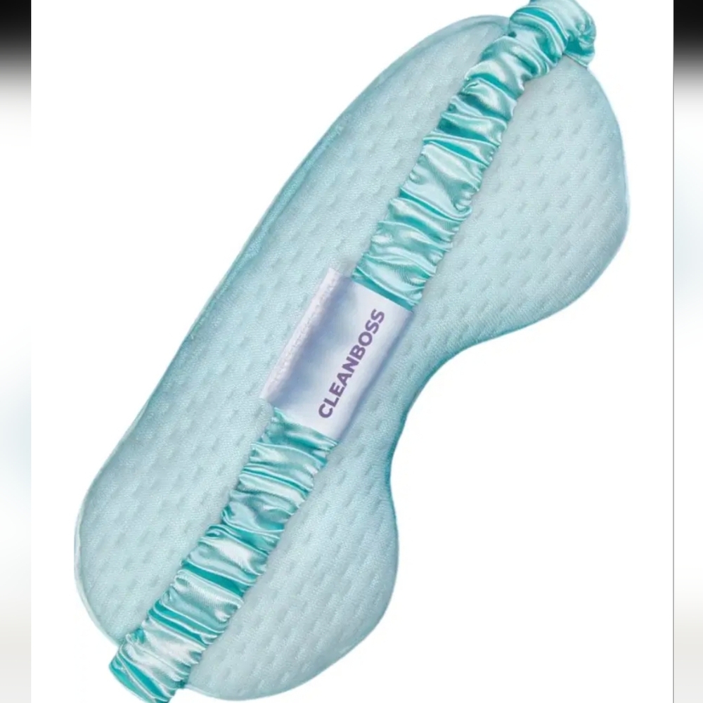 Joy Mangano CLEANBOSS Light Aqua Memory Foam Eye Masks